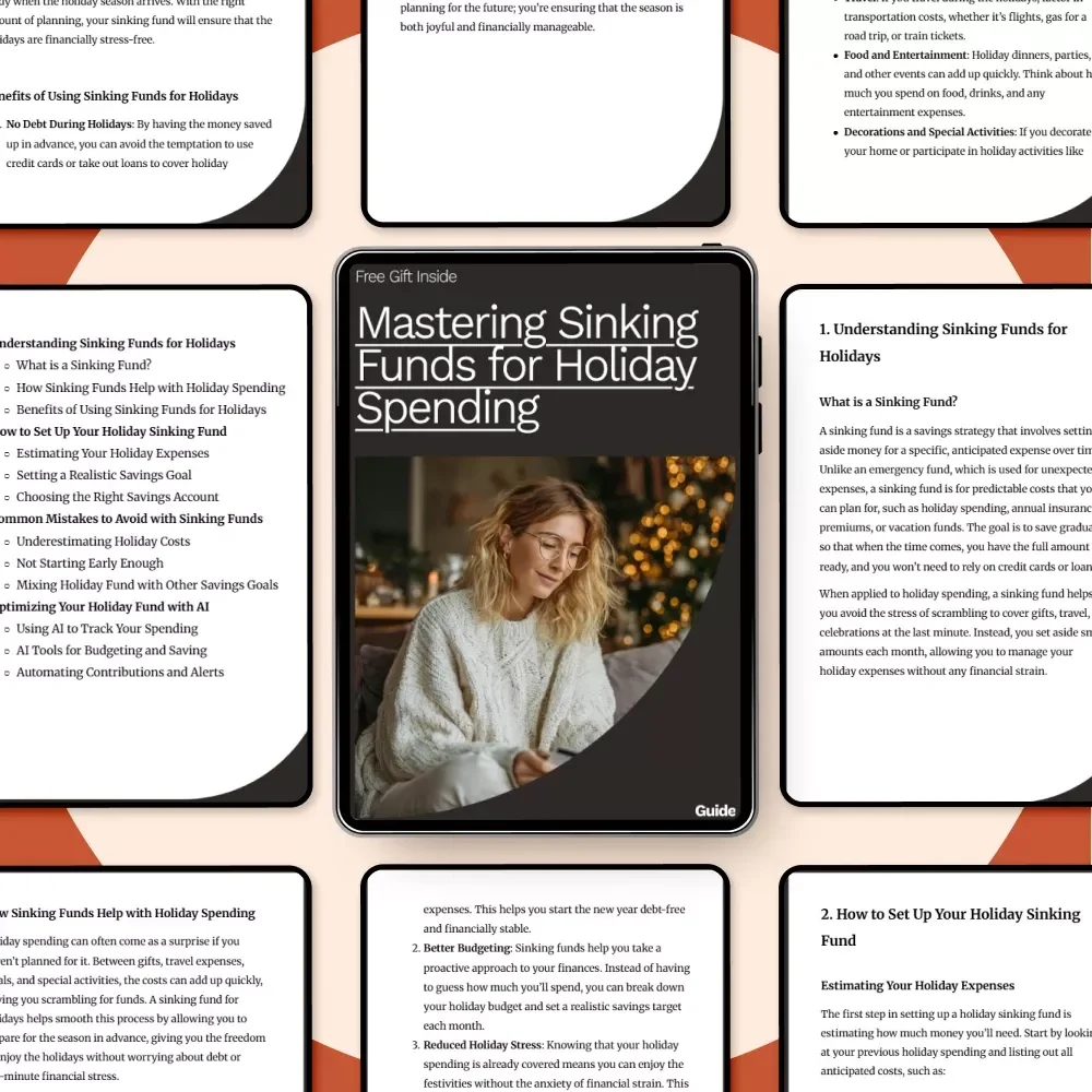 Mastering Sinking Funds for Holiday Spending: A Step-by-Step Guide for Stress-Free Holiday Budgeting
