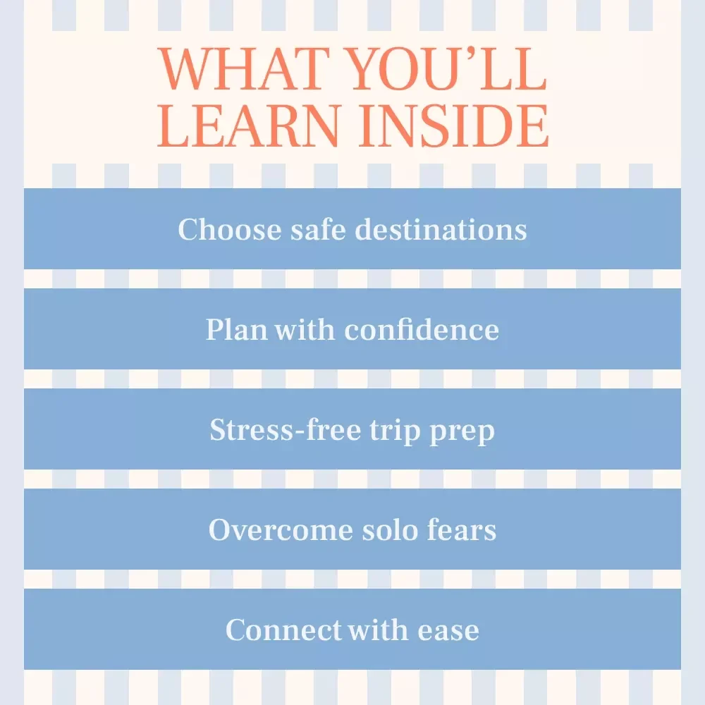 The First-Timer’s Solo Adventure Guide | Beginner-Friendly Solo Travel Destinations for First Timers | Digital Download Guide for New Solo Travelers