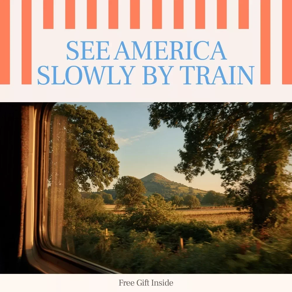 See America Slowly by Train – A Practical Rail Travel Guide for Scenic Train Journeys in the USA Instead of Flying | Digital Download