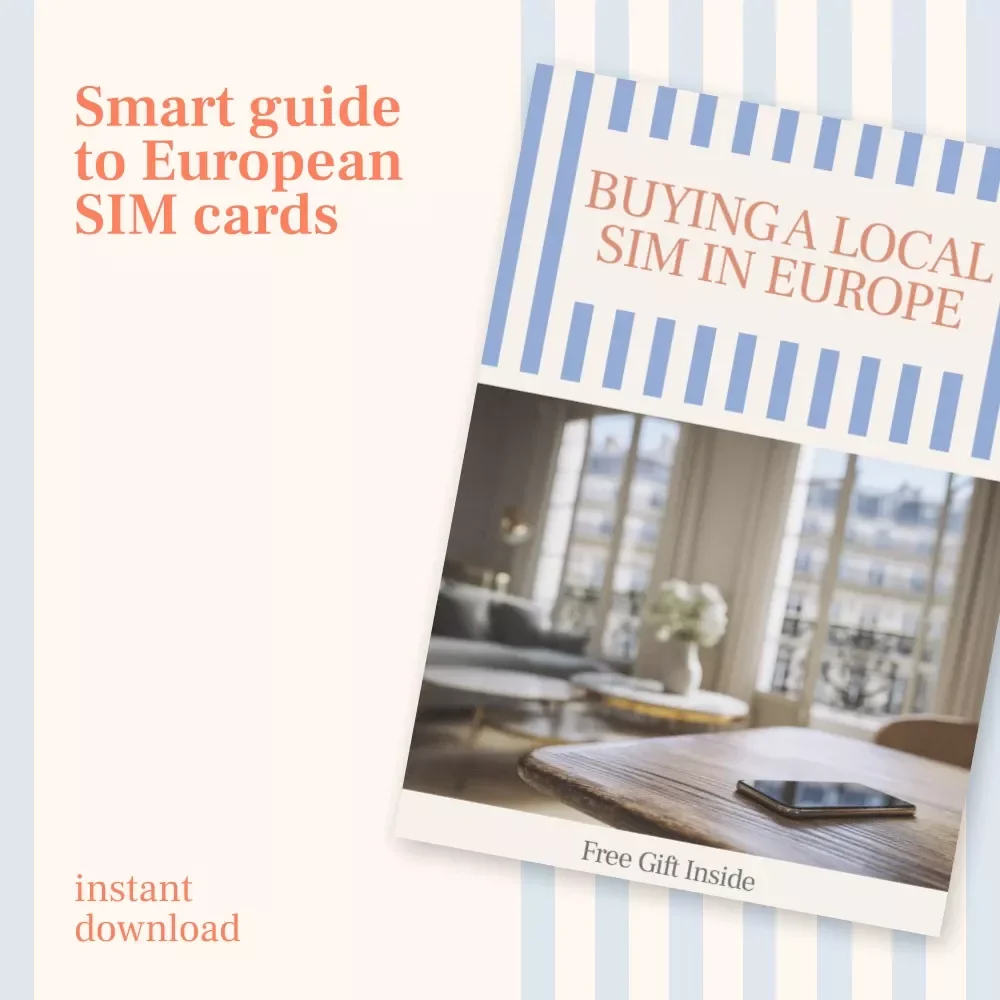 Buying a Local SIM in Europe Checklist – How to Buy a Local SIM Card in Europe for Tourists | Travel Data Planning Digital Download
