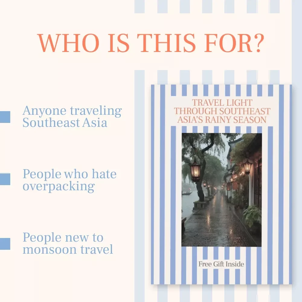 Travel Light Through Southeast Asia’s Rainy Season – Smart Packing Guide for What to Pack for Southeast Asia Rainy Season | Digital Download