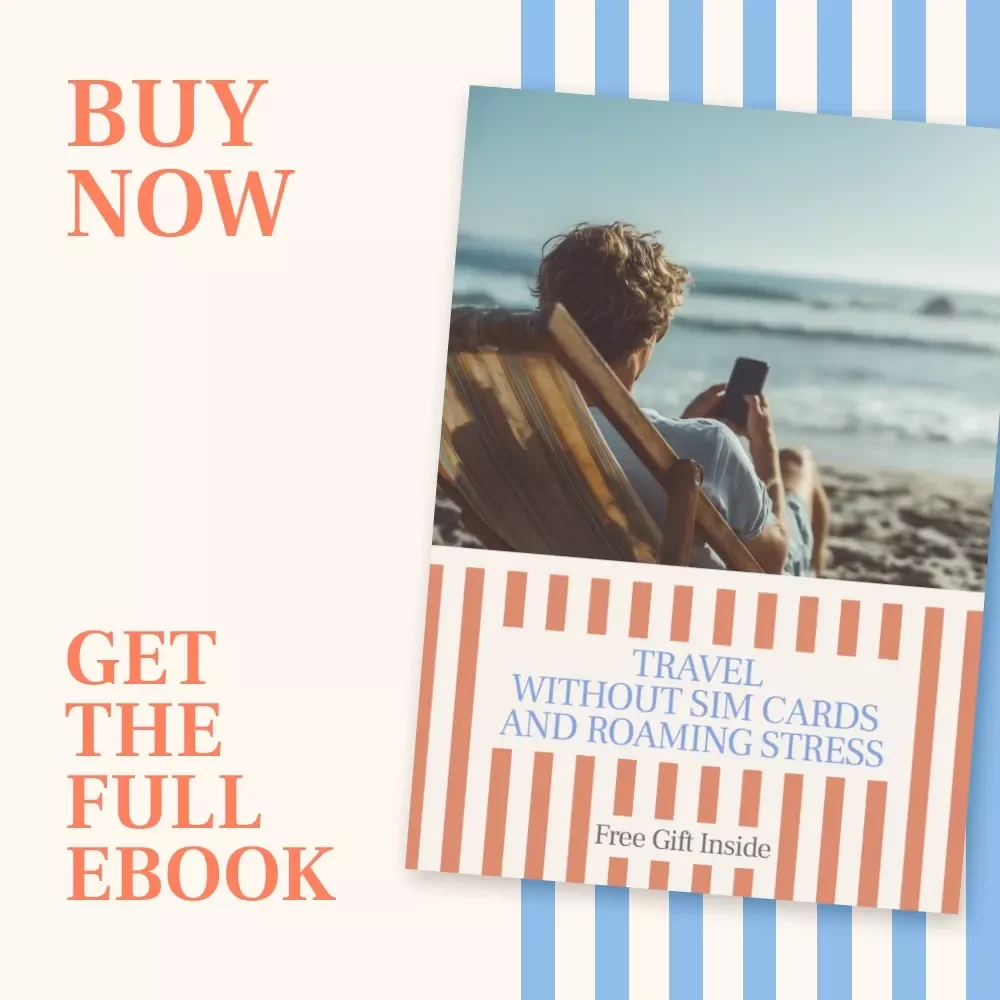 Travel Without SIM Cards and Roaming Stress – eBook Guide Explaining What Is an eSIM for Travel and How Does It Work | Stress-Free Mobile Internet Abroad