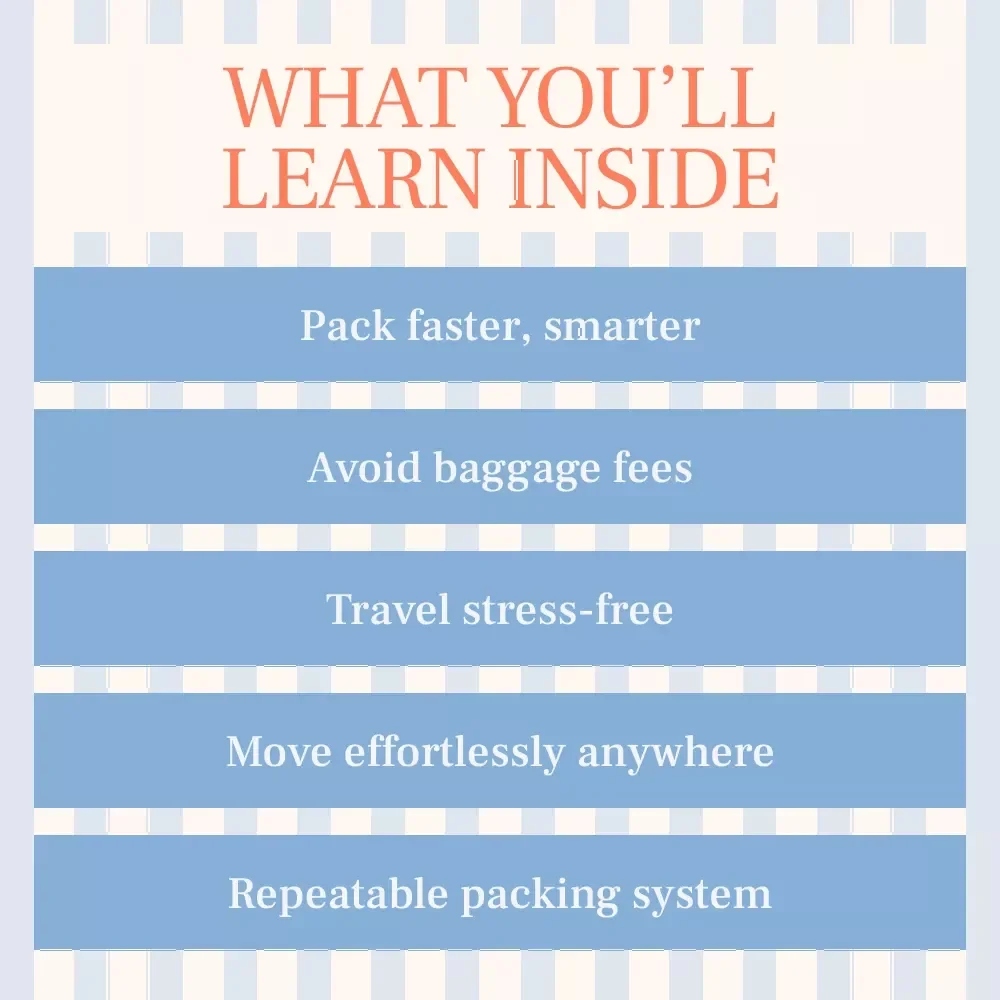 Travel Light Live Free — Minimalist Travel Ebook Guide | How to Travel With Just a Carry On Backpack | Smart Packing System for One-Bag Travel