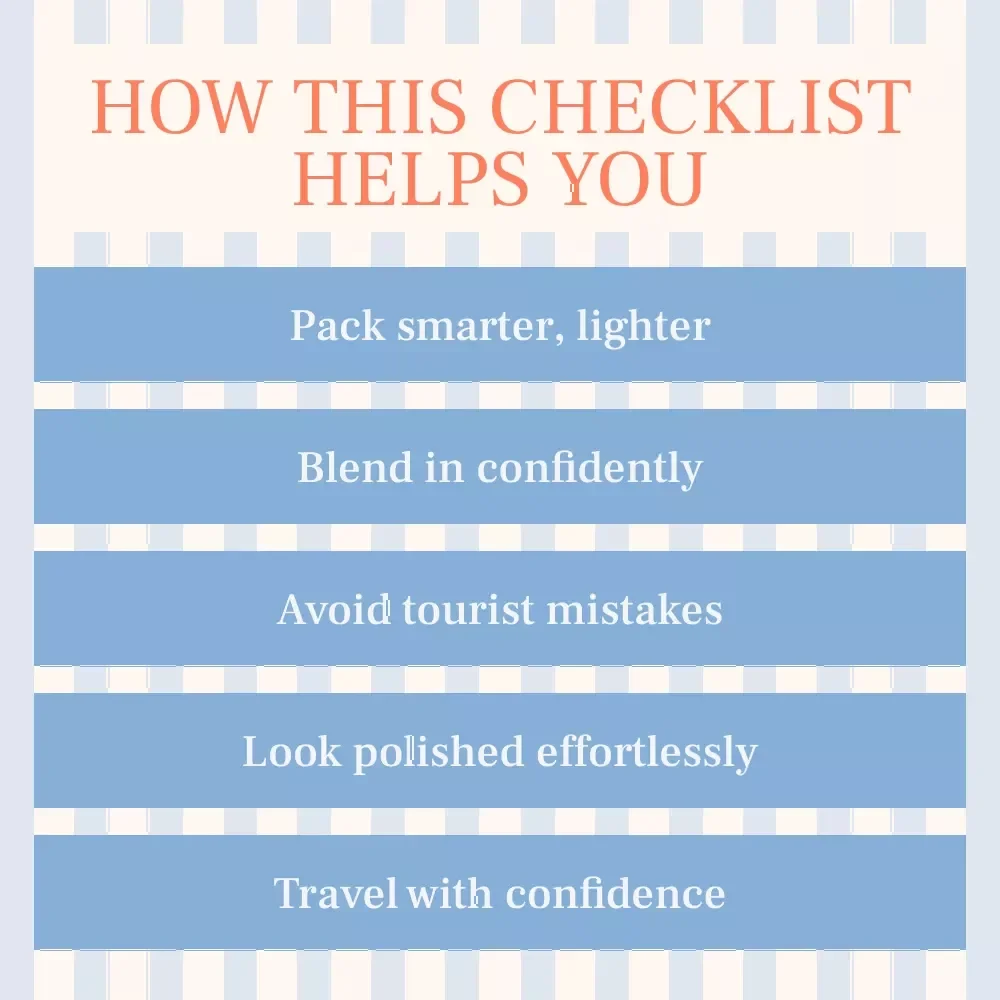 Travel Style Checklist: What to Wear to Blend In Anywhere | Smart Packing Guide on how to dress to avoid looking like a tourist