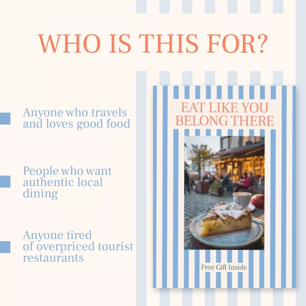 Eat Like You Belong There – Travel Food Guide on How to Avoid Tourist Trap Restaurants | Eat Like a Local Anywhere Digital Download