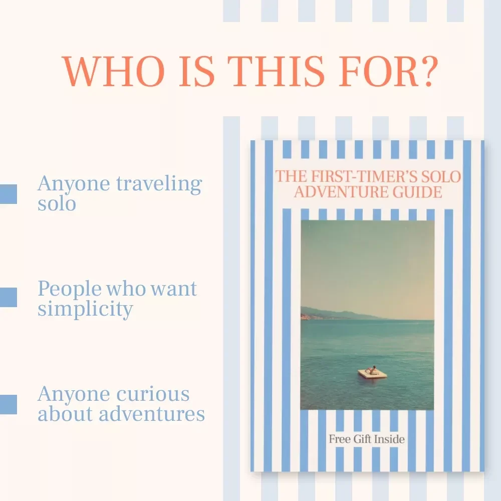 The First-Timer’s Solo Adventure Guide | Beginner-Friendly Solo Travel Destinations for First Timers | Digital Download Guide for New Solo Travelers