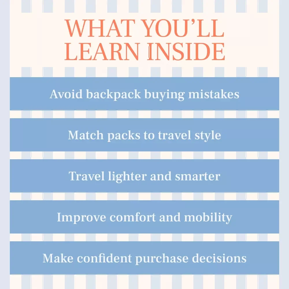 Pack Smart: Travel Light, Travel Right – eBook Guide on How to Choose the Right Backpack for Travel | Smart Packing, Minimalist Travel, Digital Download