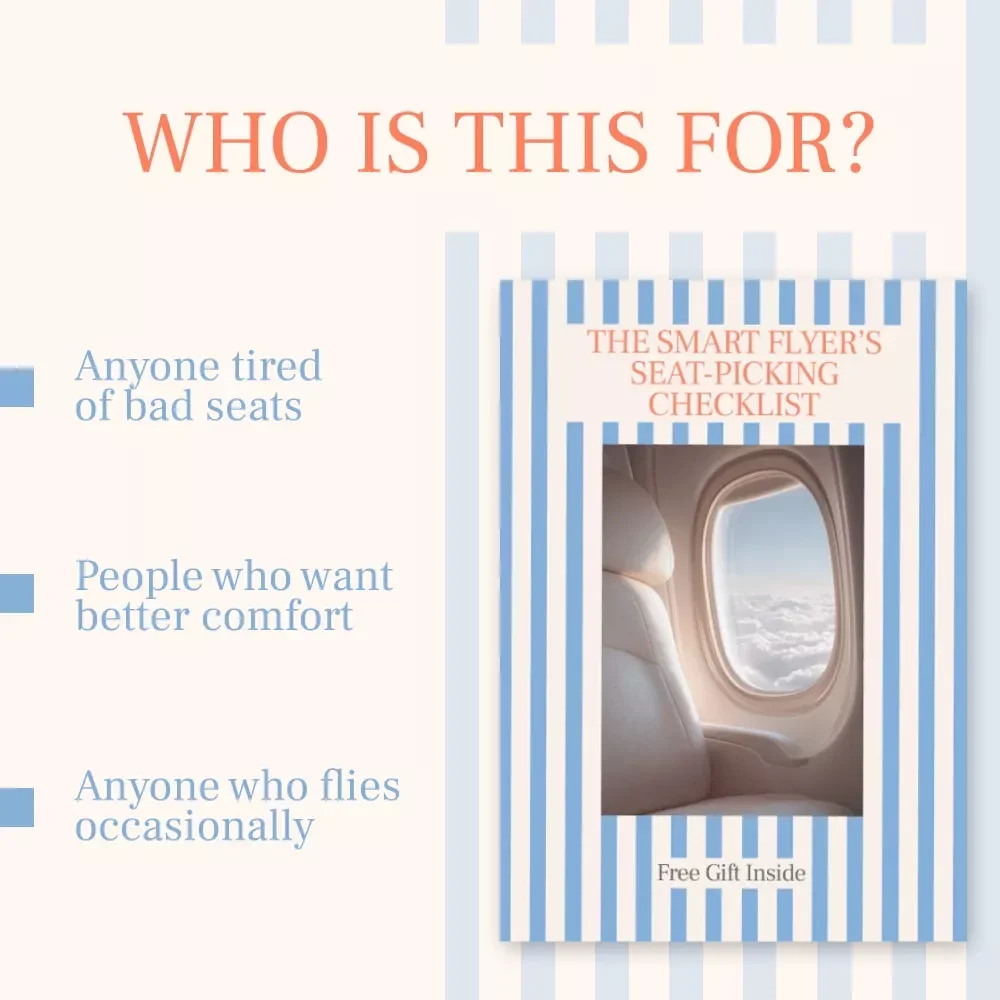 The Smart Flyer’s Seat-Picking Checklist | How to Choose the Best Seat on a Plane | Digital Travel Checklist for Comfortable Flights