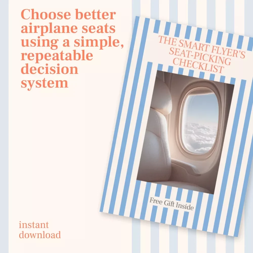 The Smart Flyer’s Seat-Picking Checklist | How to Choose the Best Seat on a Plane | Digital Travel Checklist for Comfortable Flights