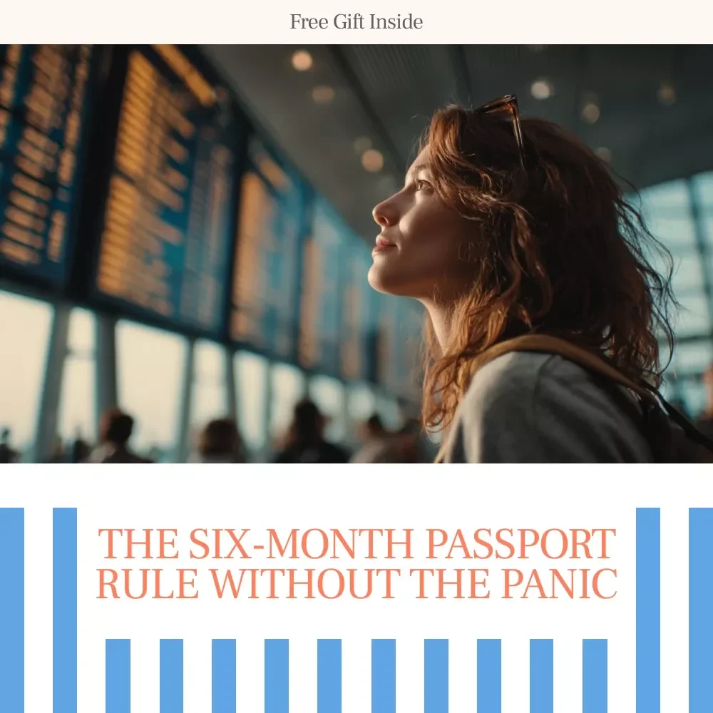 The Six-Month Passport Rule Without the Panic | Europe Travel Checklist | six month passport rule for europe explained | Printable & Digital Download