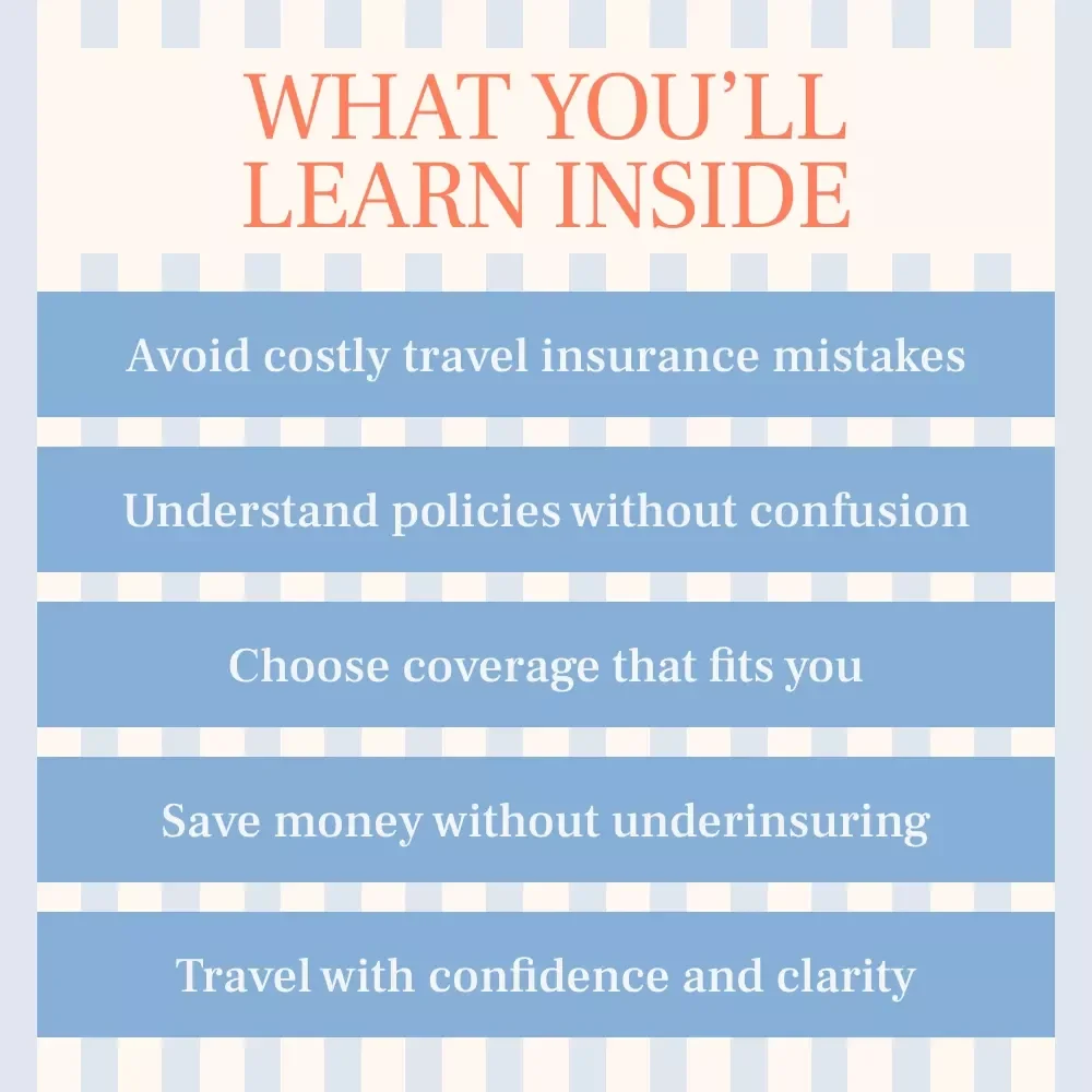 Travel Protected Travel Confident – Ebook Guide on how to choose the best travel insurance policy for Smart, Stress-Free Trips