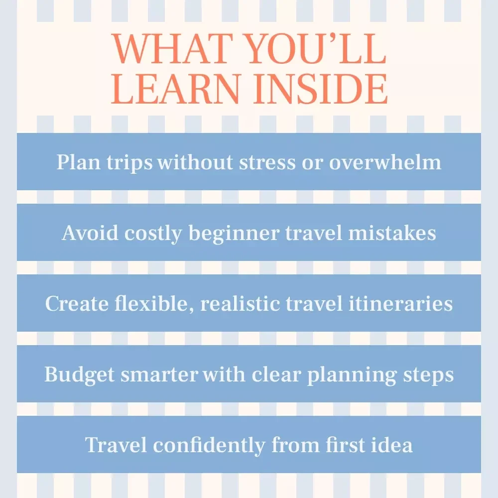 Trip-Ready: Your Step-by-Step Beginner’s Guide | Travel Planning eBook | How to Plan a Trip Step by Step for Beginners