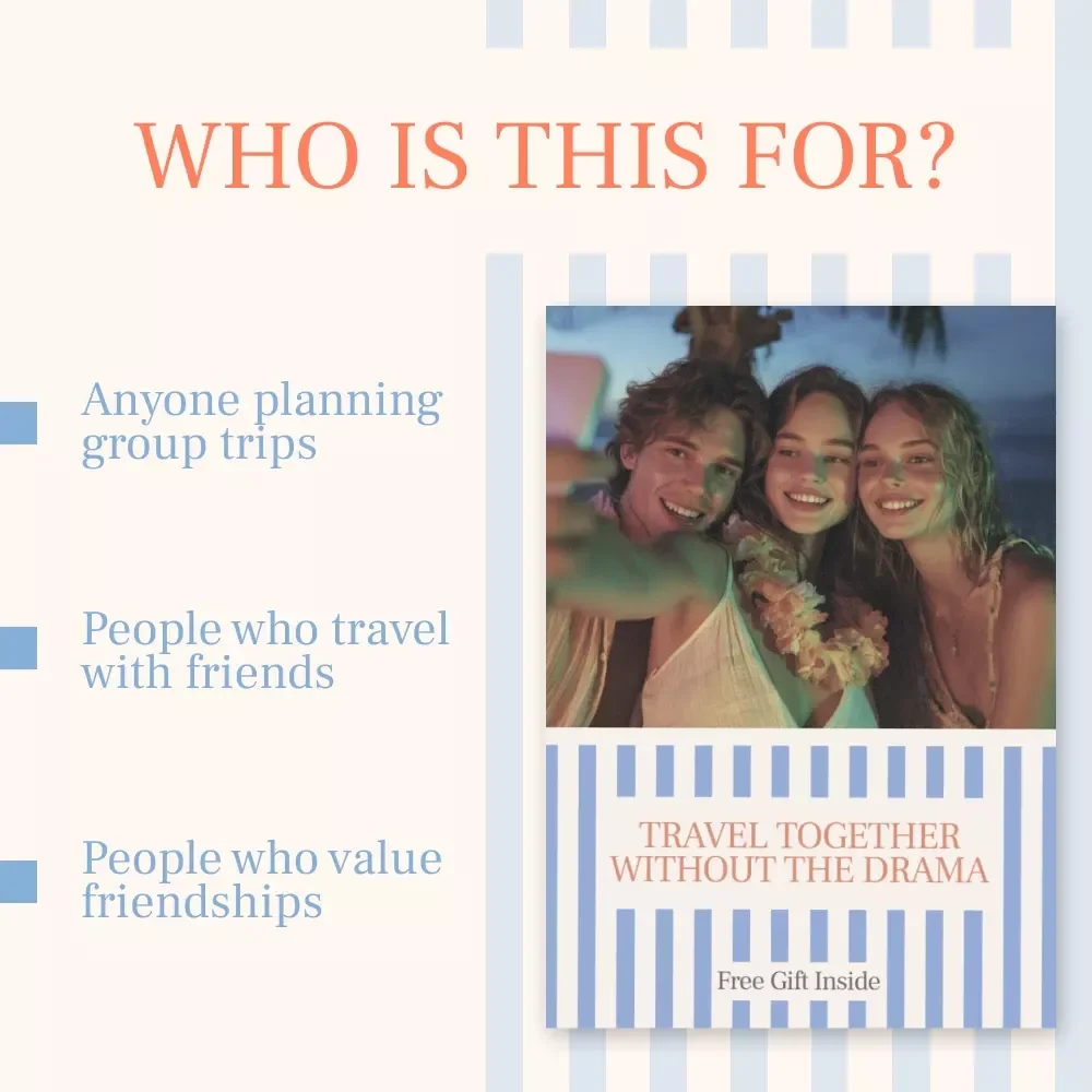 Travel Together Without the Drama – A Practical Group Travel Guide on how to plan a trip with friends without stress | Digital Download