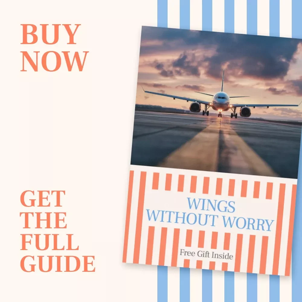 Wings Without Worry – A Practical Guide on how to overcome fear of flying | Calm Flight Anxiety Support Digital Download