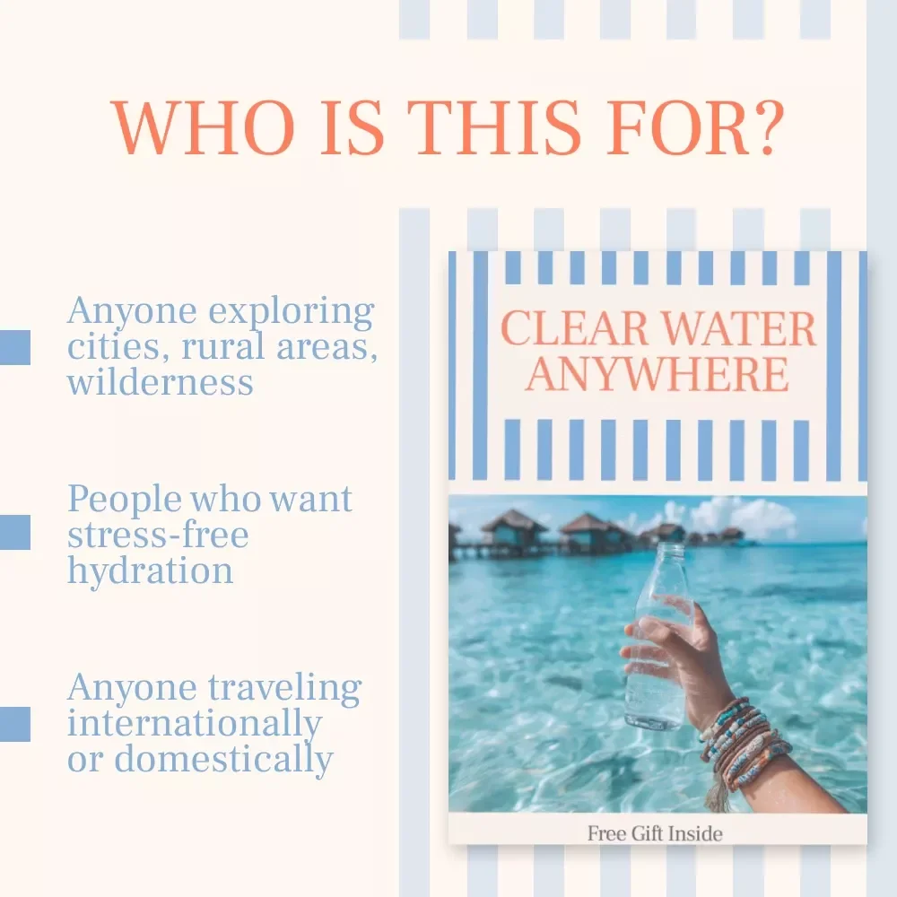 Clear Water Anywhere: The Ultimate Guide on How to Find Safe Drinking Water in Any Country for Travelers, Backpackers, and Adventurers