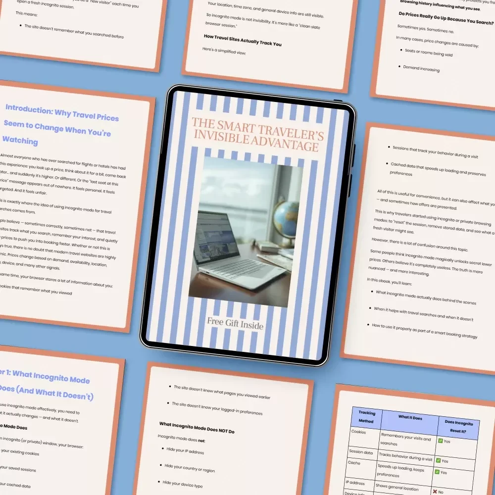 The Smart Traveler’s Invisible Advantage — How to Use Incognito Mode for Travel Searches eBook | Smarter Flight & Hotel Booking Guide