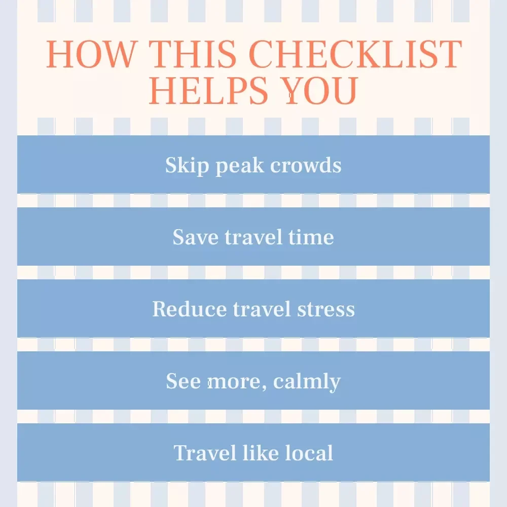 The Crowd-Dodger’s Survival Checklist – Smart Travel Planning Guide for How to Travel During Peak Season Without Crowds