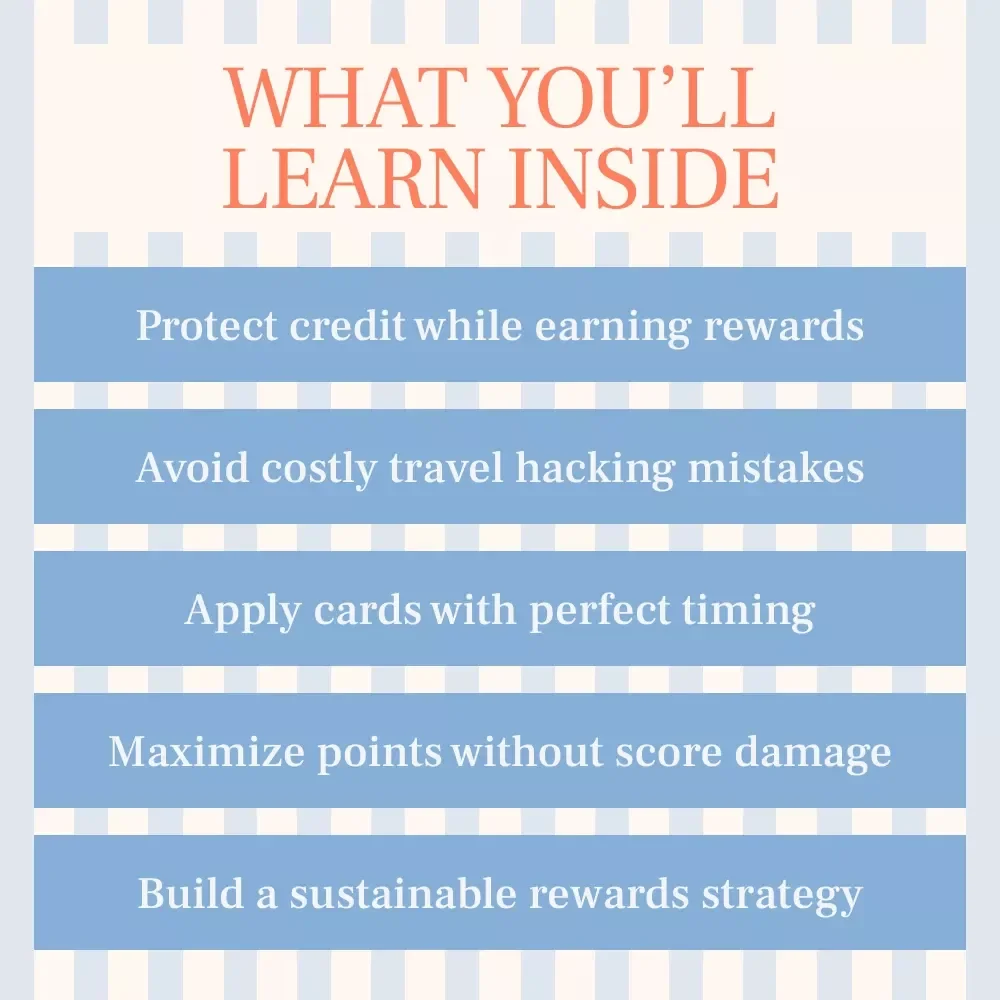 Travel Hacking Without Harming Your Credit | Smart Rewards Guide Answering “is travel hacking safe for my credit score” | Beginner-Friendly eBook for Safe Points & Miles