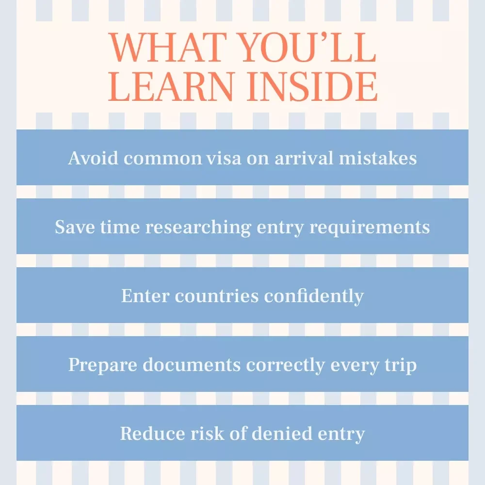Travel Without the Paper Chase | Visa on Arrival Explained eBook for Stress-Free International Travel