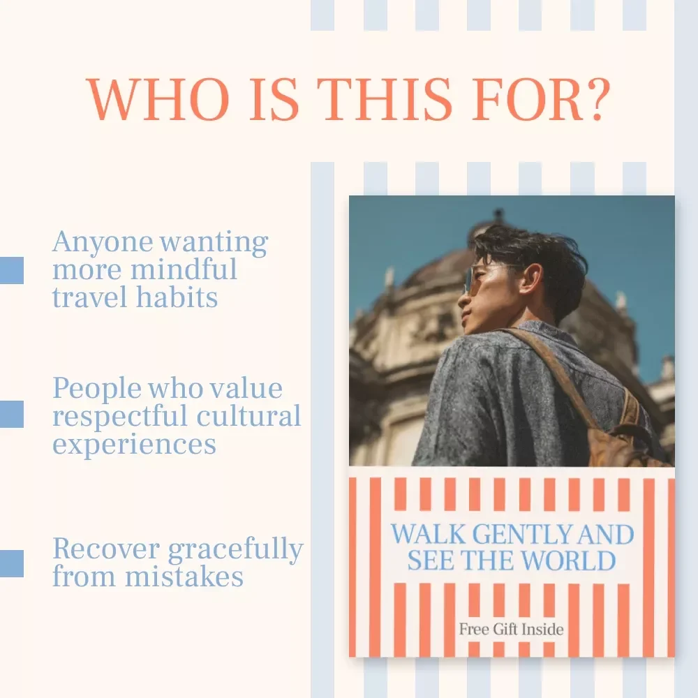 Walk Gently and See the World – A Thoughtful Travel Ebook on How to Be a Respectful Tourist in Other Cultures | Cultural Etiquette, Mindful Travel Guide, Digital Download