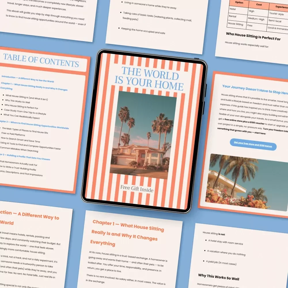 The World Is Your Home: A Practical Ebook on How to Find House Sitting Opportunities Worldwide & Live Anywhere