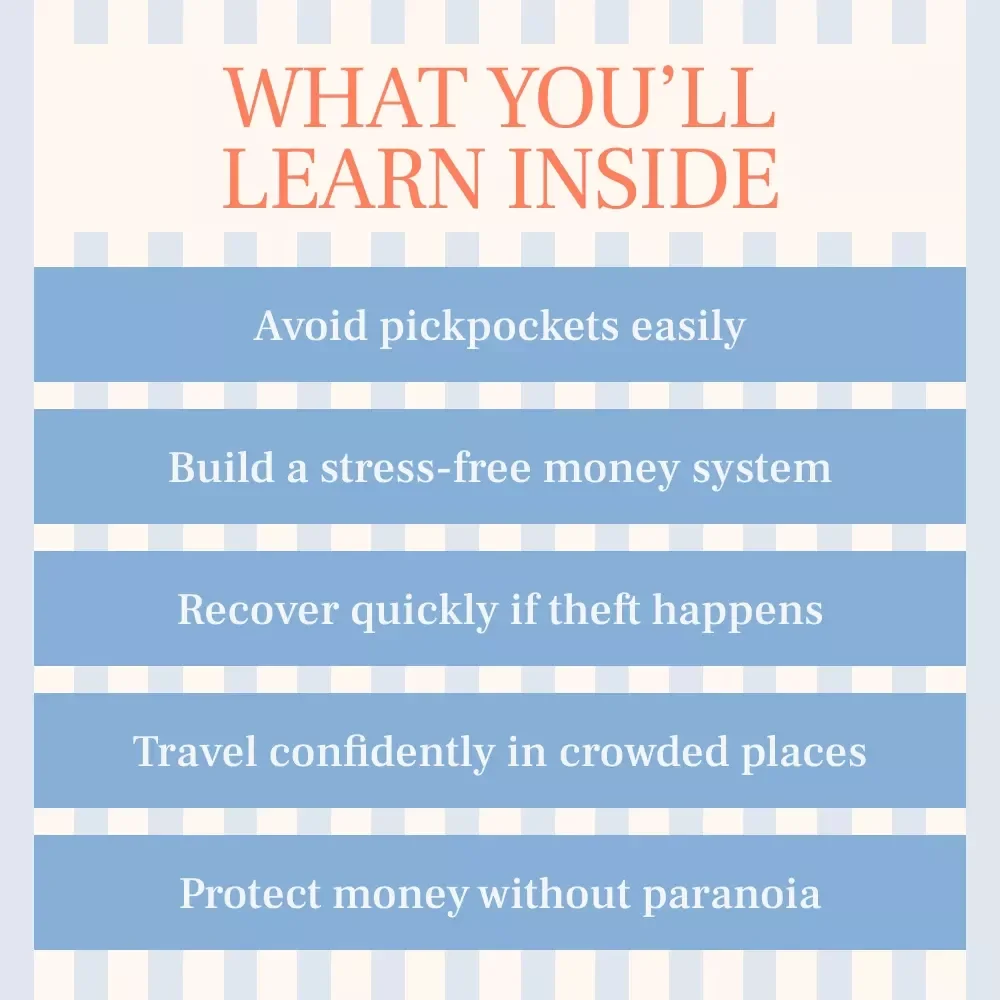 Travel Smart, Spend Safe – Practical Ebook on How to Handle Money and Avoid Pickpockets While Traveling