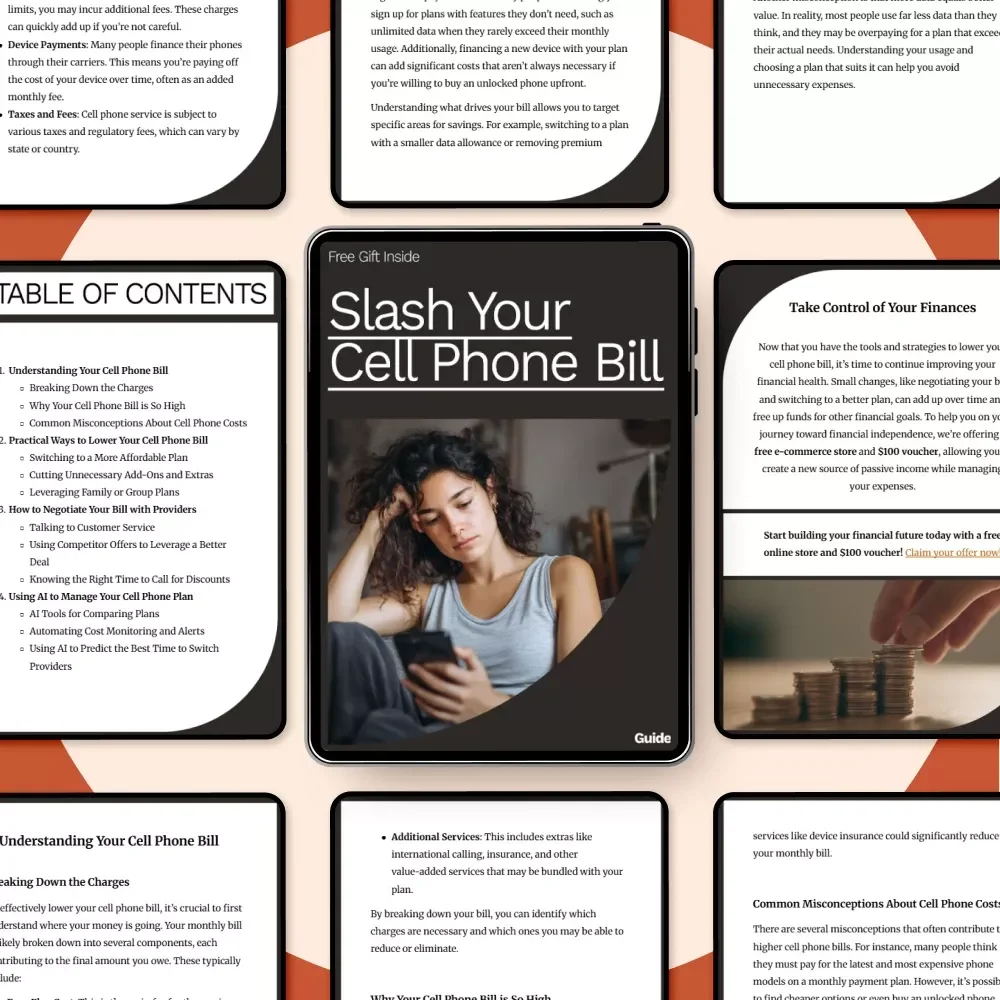 Slash Your Cell Phone Bill: A Practical Guide to Lower Your Monthly Cell Phone Costs