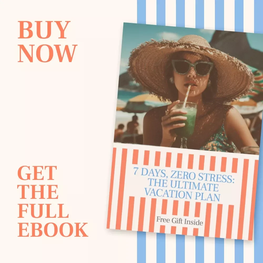 7 Days, Zero Stress: The Ultimate Vacation Plan – Best Itinerary Template for a Week-Long Vacation | Easy 7-Day Travel Planning eBook
