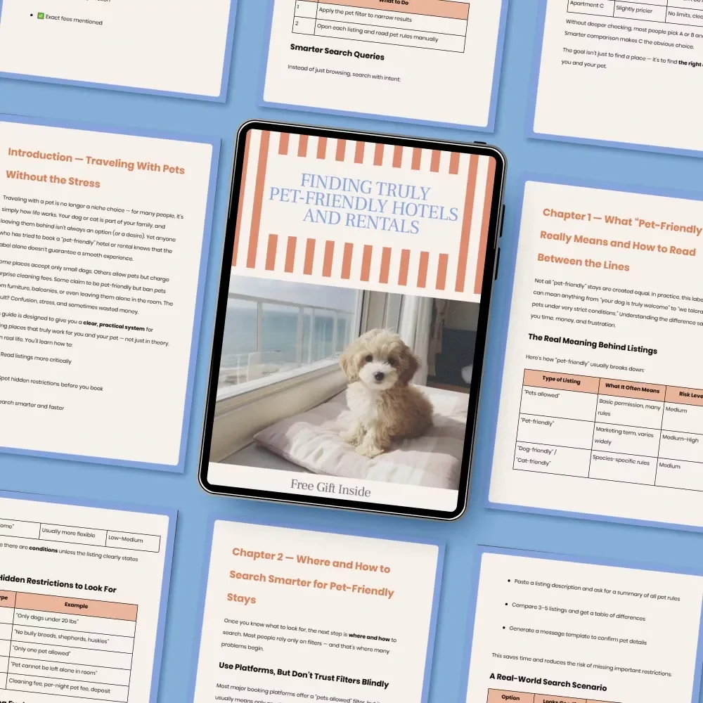 Finding Truly Pet-Friendly Hotels and Rentals | A Practical Guide on How to Find Pet Friendly Hotels and Rentals With Confidence