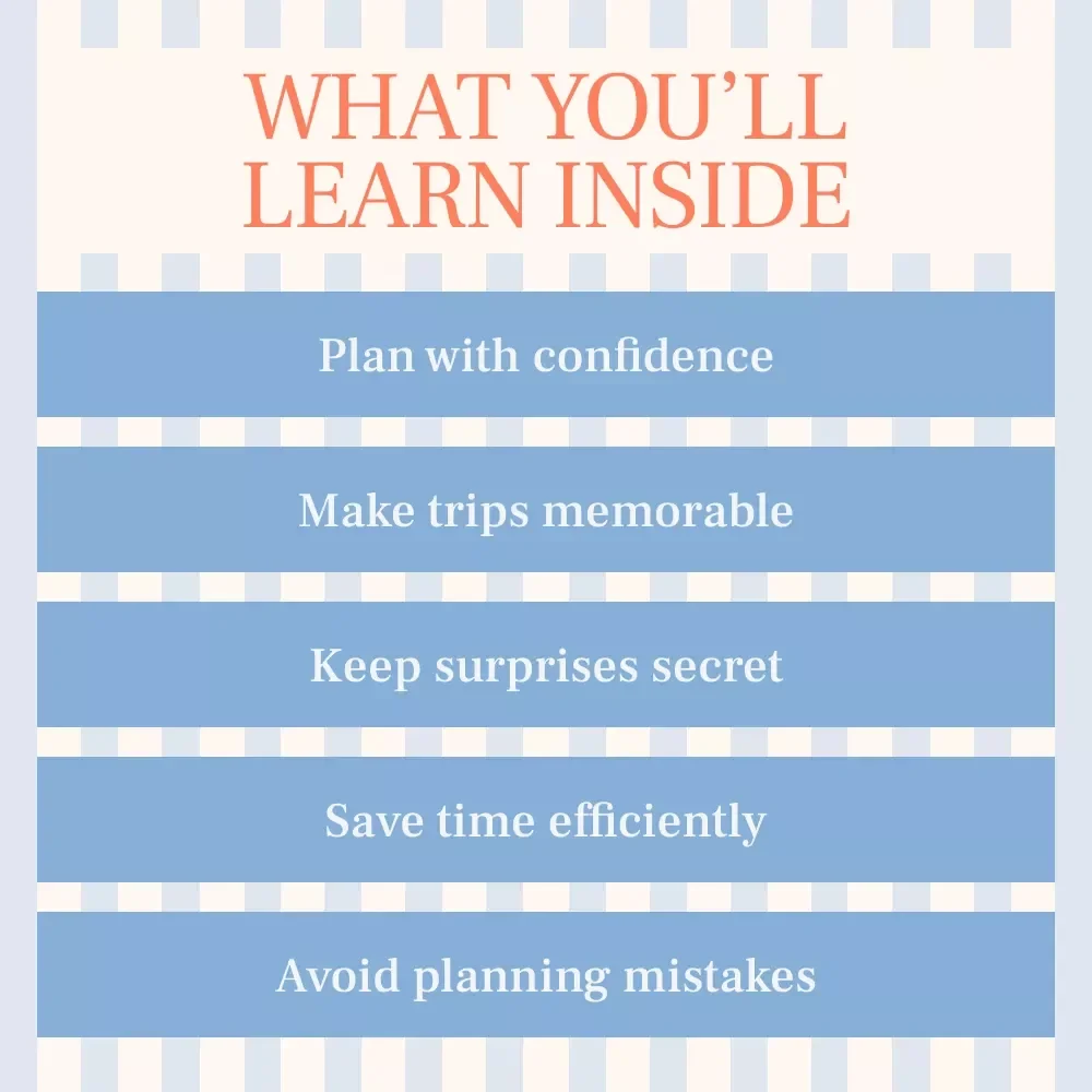 The Perfect Surprise Trip – A Step-by-Step Guide on how to plan a surprise trip for someone | Digital Travel Planning Guide