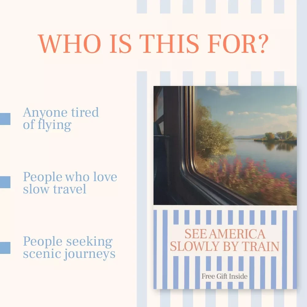 See America Slowly by Train – A Practical Rail Travel Guide for Scenic Train Journeys in the USA Instead of Flying | Digital Download