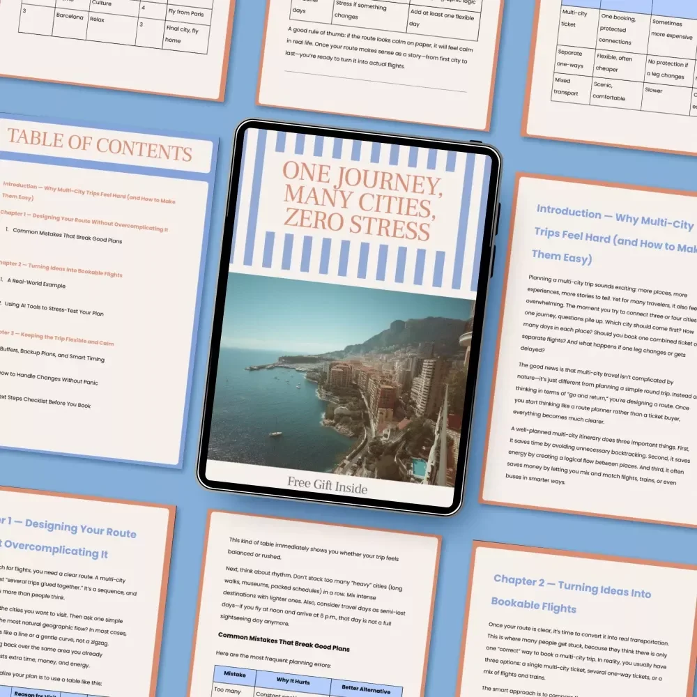One Journey, Many Cities, Zero Stress – Smart Guide on how to plan a multi city flight itinerary with Confidence, Flexibility, and Calm