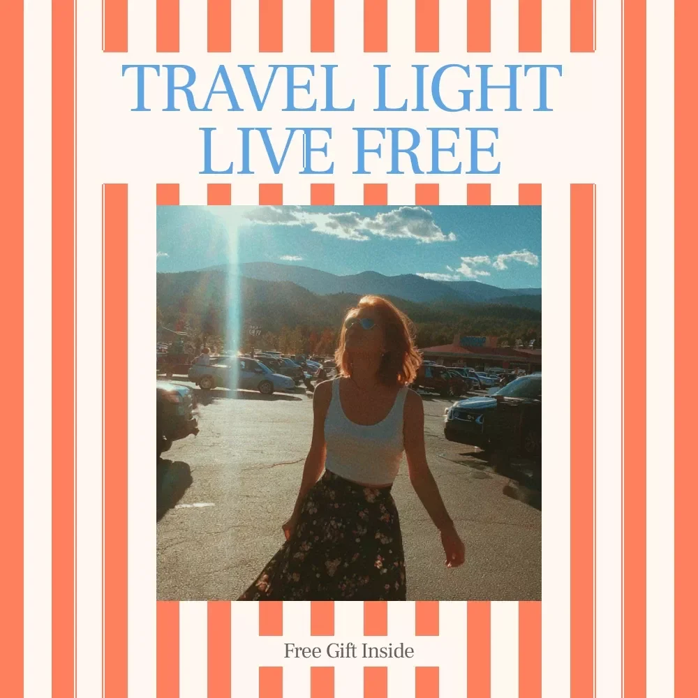 Travel Light Live Free — Minimalist Travel Ebook Guide | How to Travel With Just a Carry On Backpack | Smart Packing System for One-Bag Travel