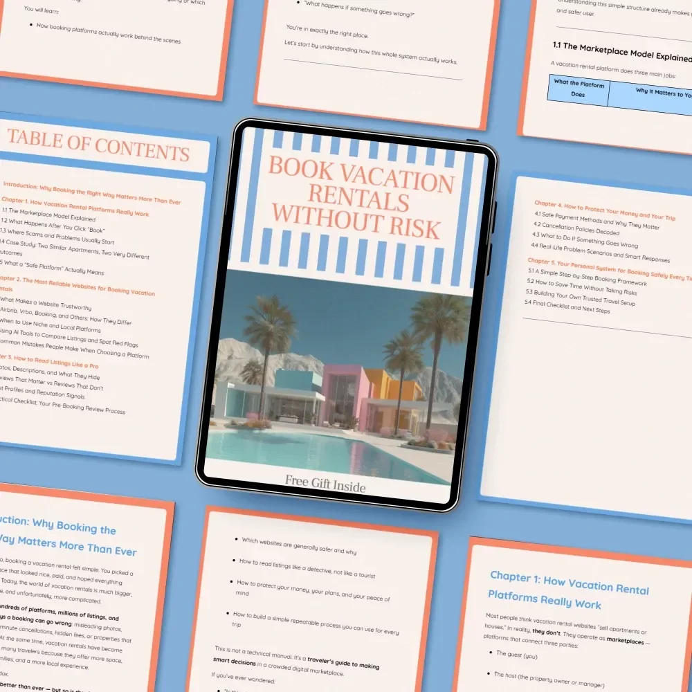 Book Vacation Rentals Without Risk – Smart Travel eBook Revealing the Best Websites for Booking Vacation Rentals Safely