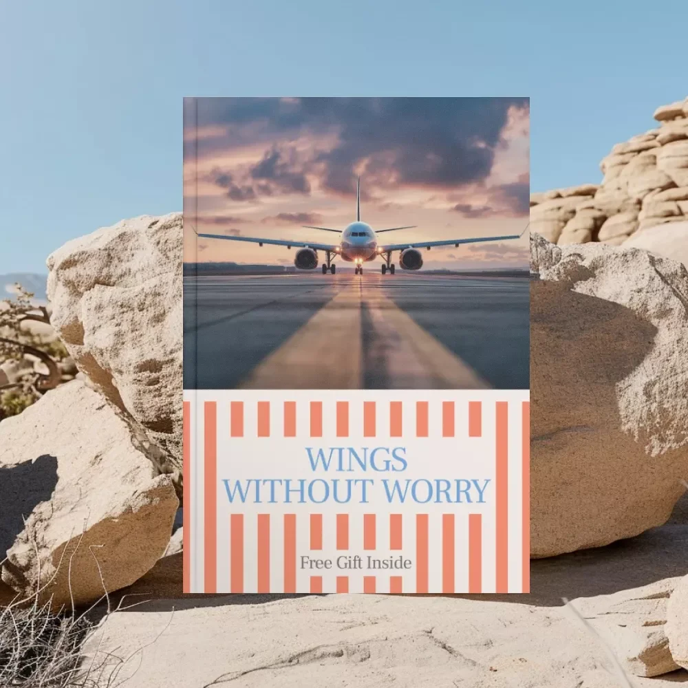 Wings Without Worry – A Practical Guide on how to overcome fear of flying | Calm Flight Anxiety Support Digital Download