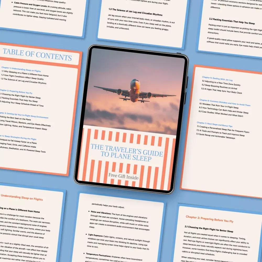 The Traveler’s Guide to Plane Sleep: How to Sleep Well on a Long Haul Flight eBook for Restful Travel