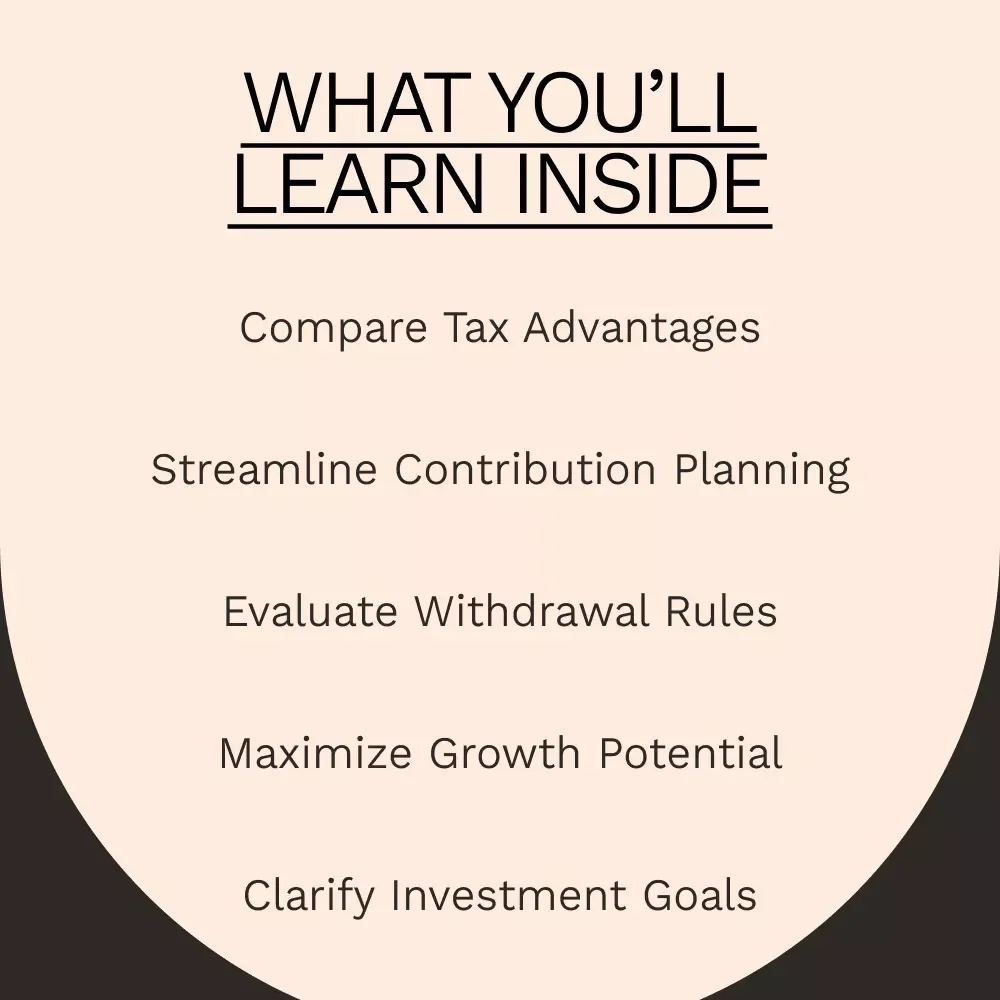 Roth IRA vs Brokerage Account Checklist - A Simple Comparison for Smarter Investment Choices
