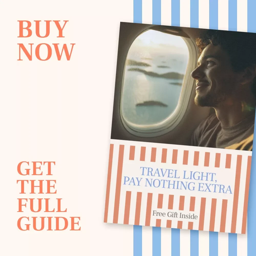 Travel Light, Pay Nothing Extra — Smart Airline Packing Guide for how to avoid paying baggage fees on airlines | Digital Download
