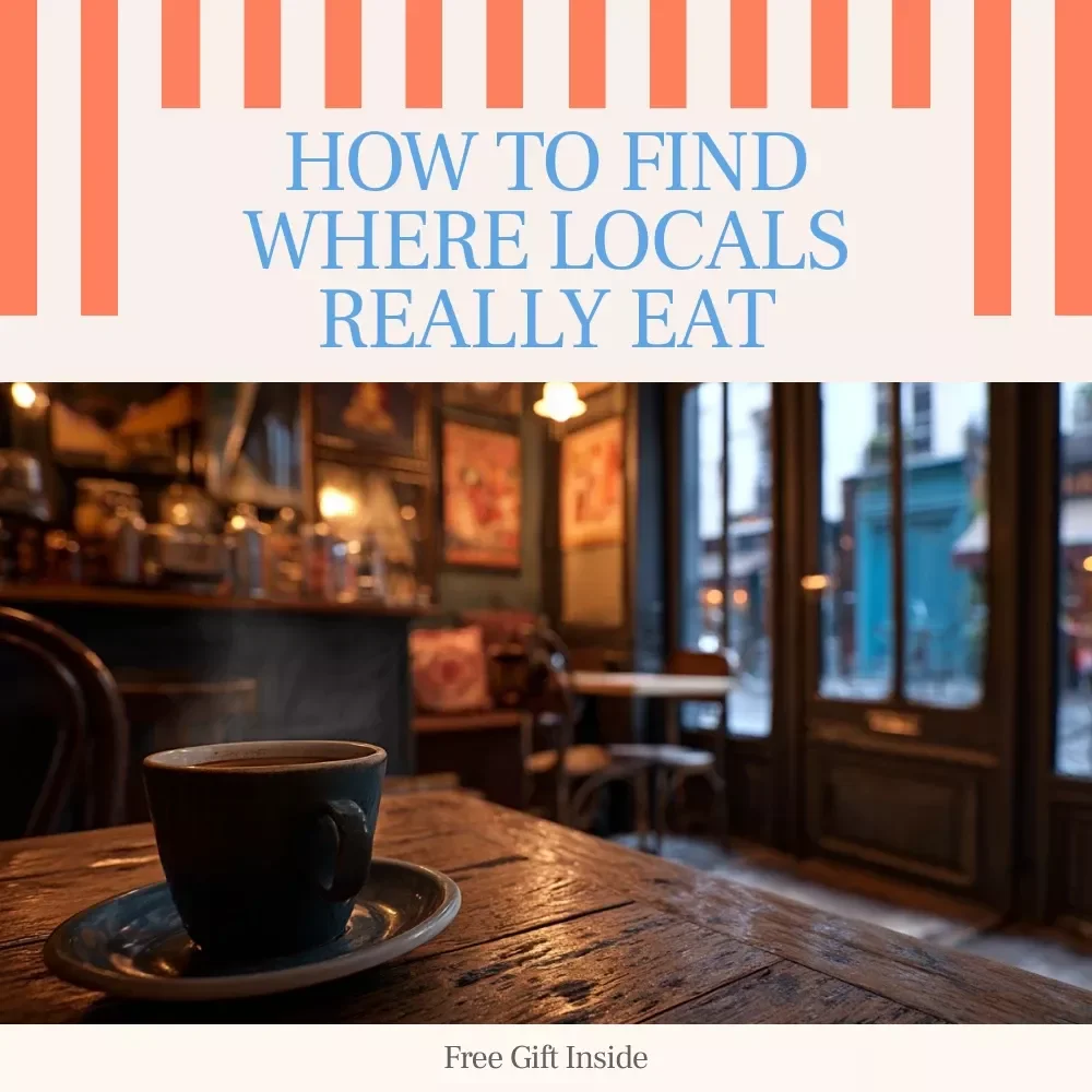 How to Find Where Locals Really Eat – Smart Travel Food Guide | Learn how to use apps to find where locals eat | Digital Download