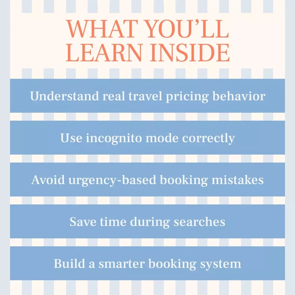 The Smart Traveler’s Invisible Advantage — How to Use Incognito Mode for Travel Searches eBook | Smarter Flight & Hotel Booking Guide