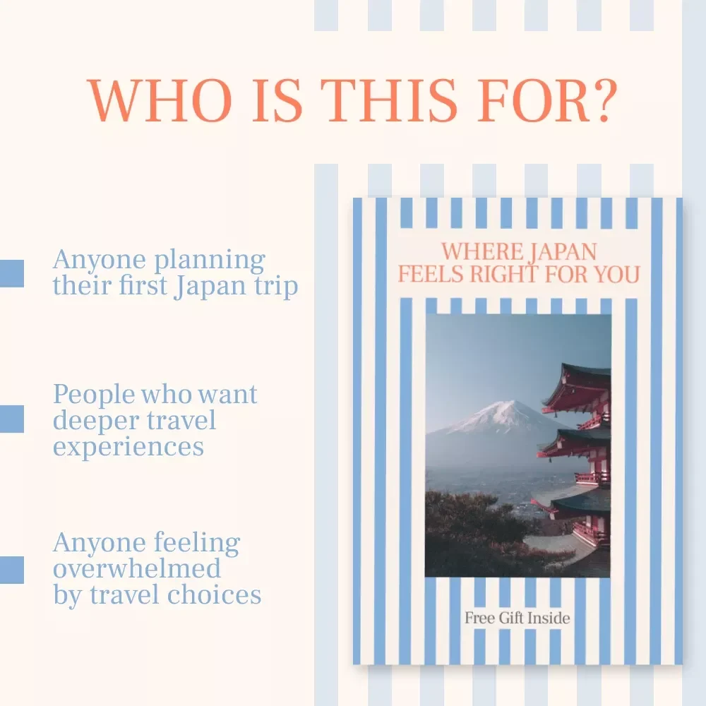 Where Japan Feels Right for You | Digital Travel Guide for Thoughtful Planning, Personal Routes & Clarity on where to go in japan