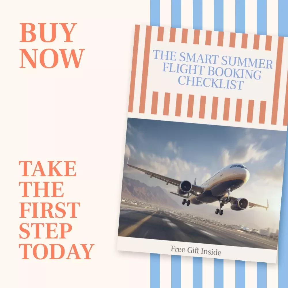 The Smart Summer Flight Booking Checklist – Best Time to Book Flights for Summer Travel | Printable Digital Checklist for Cheap Summer Airfare Planning
