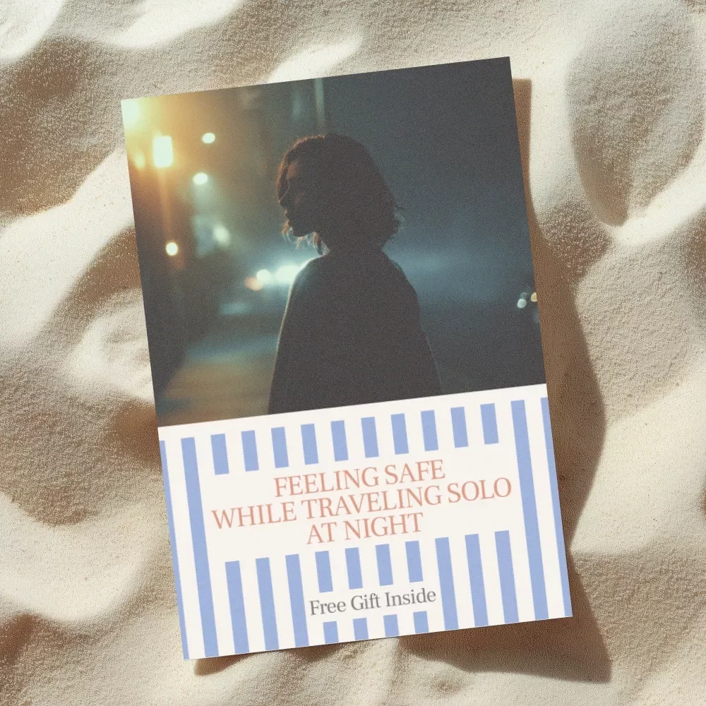 Feeling Safe While Traveling Solo at Night | Practical Solo Travel Safety Tips for Nighttime | Confidence-Building Travel Safety eBook