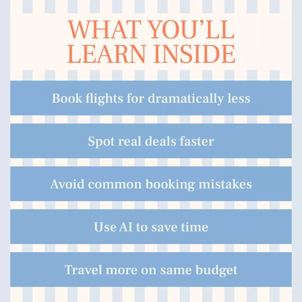 The Smart Traveler’s Fare-Finding Playbook | eBook Guide on how to find mistake fares and cheap deals | Smart Travel Savings Digital Download