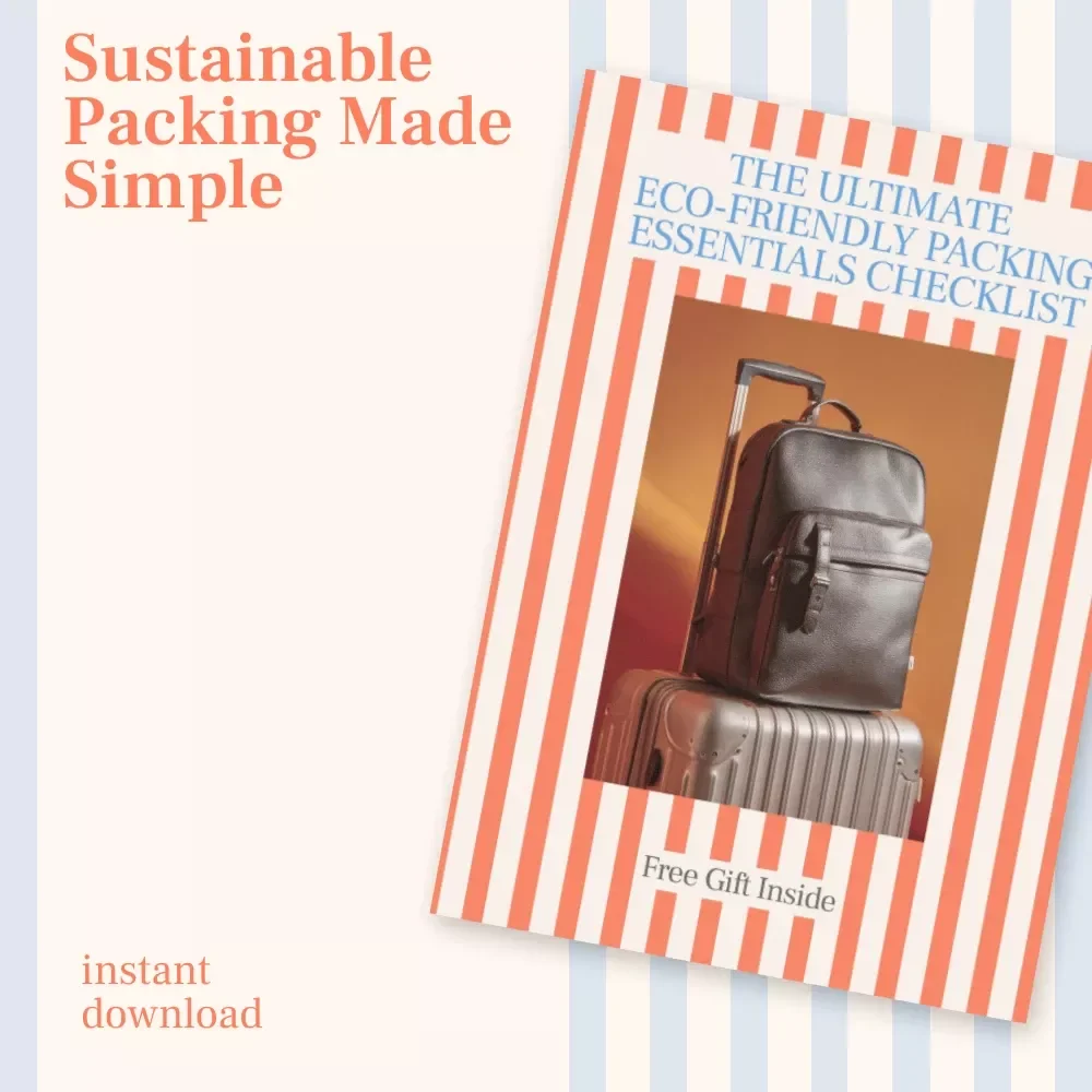 The Ultimate Eco-Friendly Packing Essentials Checklist | Printable eco friendly packing list essentials | Sustainable Travel Checklist Digital Download