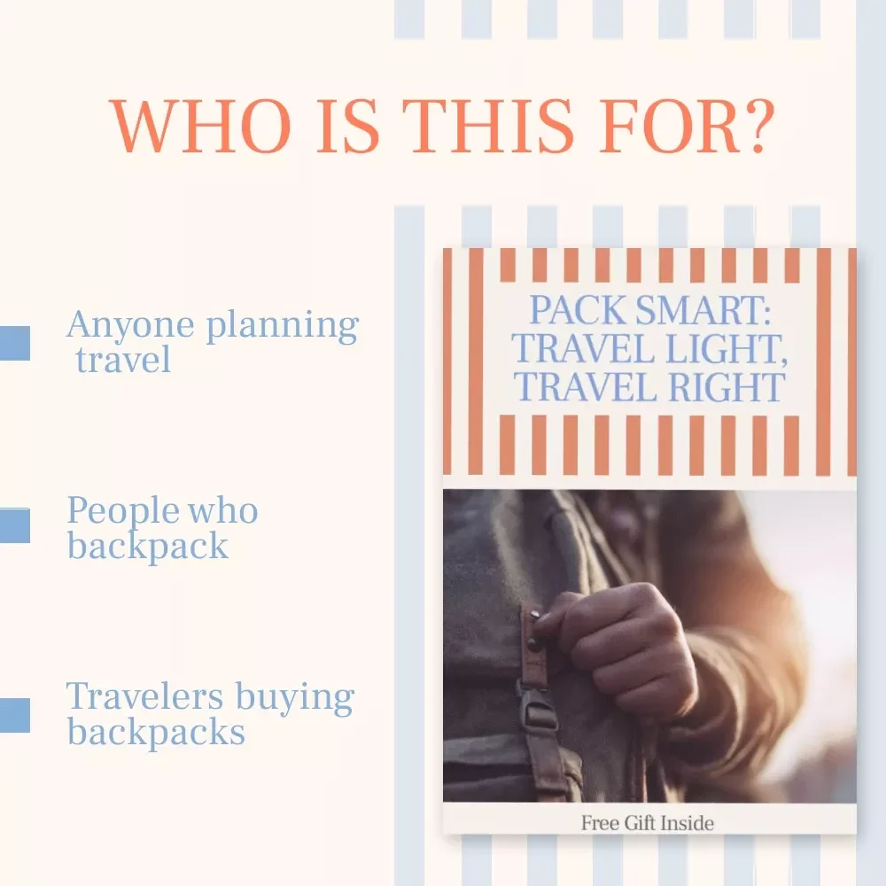 Pack Smart: Travel Light, Travel Right – eBook Guide on How to Choose the Right Backpack for Travel | Smart Packing, Minimalist Travel, Digital Download
