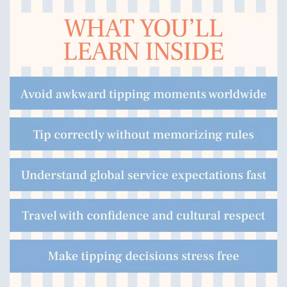 Tipping Without Feeling Awkward – A Smart, Stress-Free Guide on how to tip in different countries for Travelers & Digital Nomads