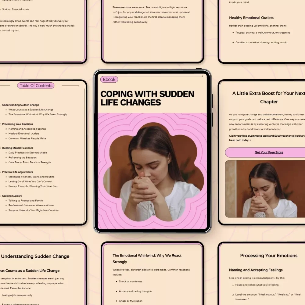 Coping with Sudden Life Changes: A Practical Guide for Emotional Resilience and Personal Growth eBook