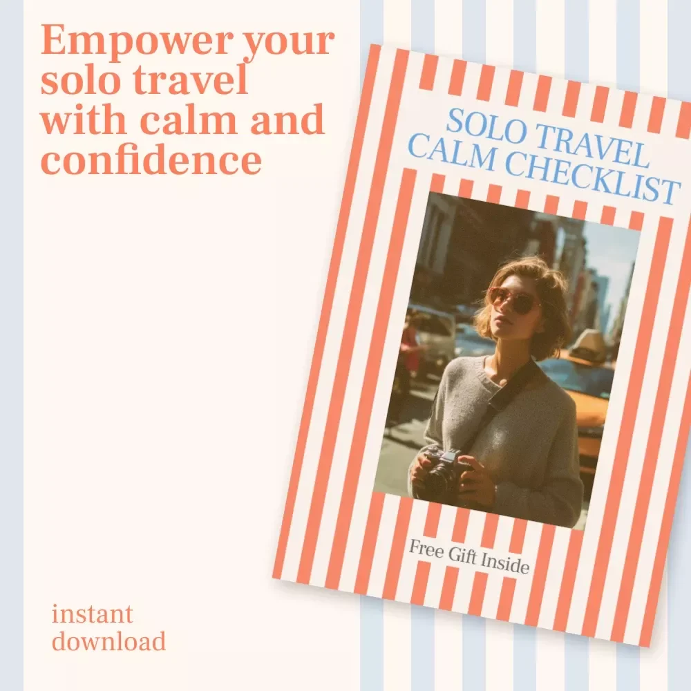 Solo Travel Calm Checklist - Your Essential Guide for Stress-Free Adventures