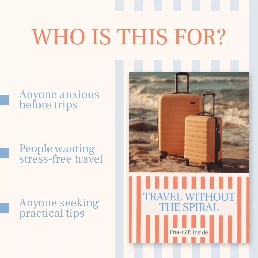 Travel Without the Spiral: How to Deal with Anxiety Before a Trip eBook for Calm, Confident Travel